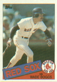 1985 Topps Baseball Cards      350     Wade Boggs